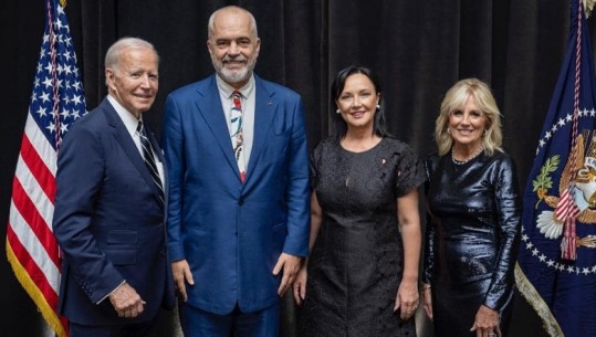 Së bashku me bashkëshorten, Linda, kryeministri Rama takon presidentin e SHBA, Joe Biden dhe Zonjën e Parë