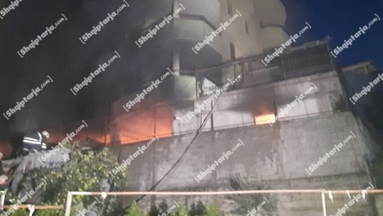 Zjarri në magazinën në ‘Qytet Studenti’, zjarrfikësit çajnë murin, ndërhyjnë në flakët pas banesës