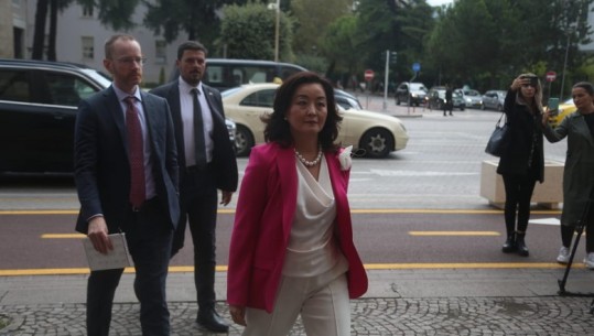 Kim takim me Gjonajn dhe Tabakun! Ambasadorja mbërrin në Kuvend, në fokus të bisedës integrimi i Shqipërisë në BE