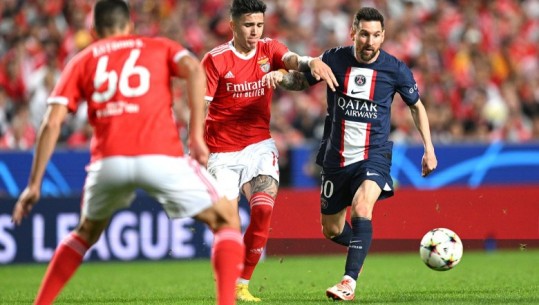Goli magjik i Messi-t nuk mjafton, Benfica-Paris SG ndajnë pikët në Portugali (VIDEO)