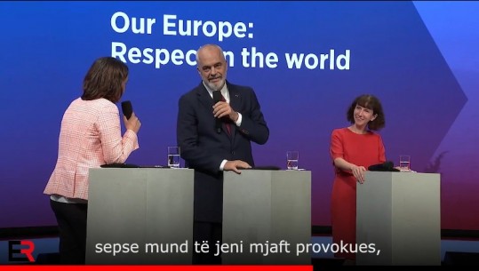 VIDEOLAJM/ Rama vë në siklet politikanen holandeze: Pse është nder të jesh në skenë me mua? Mos vendosni kurrë limite kohe kur flisni me burra nga Ballkani