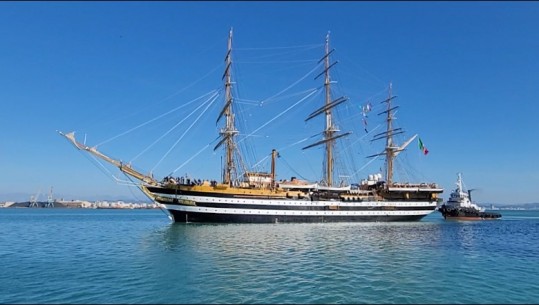 E krijuar në 1931, anija luftarake 'Amerigo Vespucci' mbërrin në portin e Durrësit! Oficeri: Eksperiencë unike, si të kthehesh pas në kohë! 3 ditë e hapur për publikun