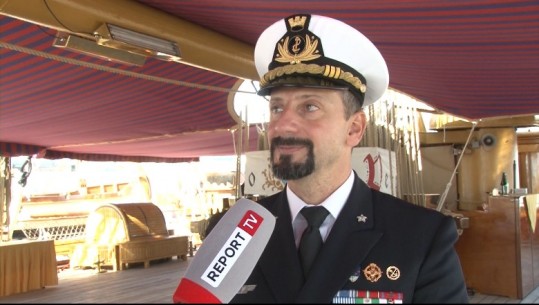Kapiteni i anijes ‘Amerigo Vespucci’ për Report Tv: Ndalesa në Durrës, demonstron miqësinë Shqipëri-Itali  