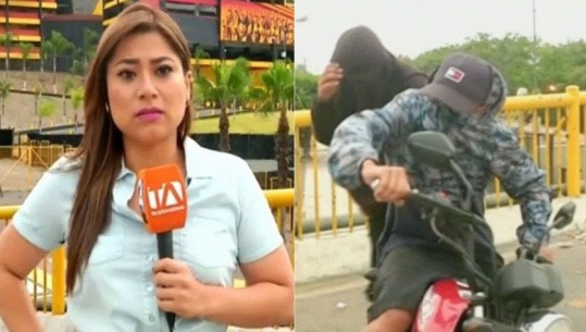 VIDEO/ Gazetarja në transmetim direkt, persona të maskuar tentojnë ta grabisin: Ejjj çfarë bëni...