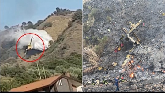 Po shkonte të shuante zjarrin në malin Etna, rrëzohet aeroplani ‘Canadair’! VIDEO nga momenti i shpërthimit! 2 anëtarët e ekuipazhit të zhdukur