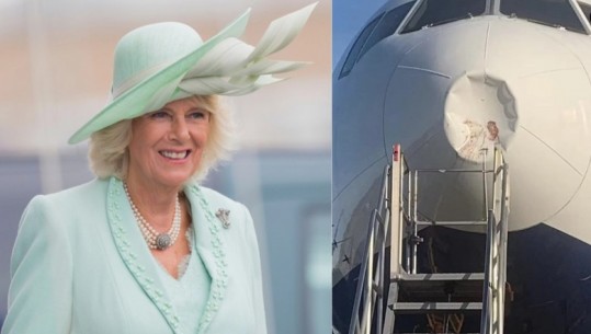  Avioni përplaset me zogun, mbretëreshë Camilla përjeton tmerr gjatë fluturimit (VIDEO)