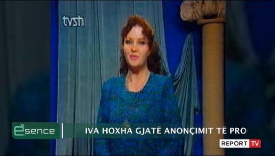 Ja si dukej dikur anonçuesja e programit në televizionin shqiptar Iva Hoxha