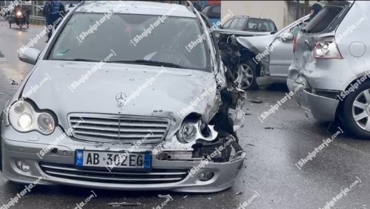 Aksident i trefishtë në Shkodër, 3 të plagosur një në gjendje të rëndë (VIDEO)