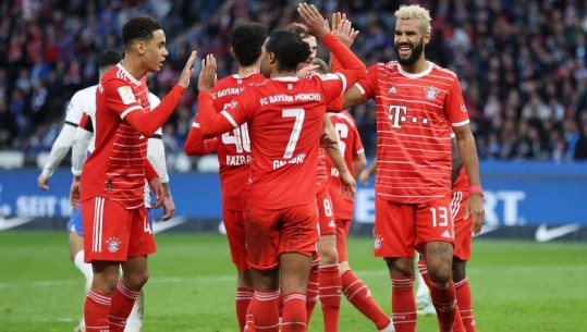 VIDEO/ Fitore e vështirë në transfertë, Bayern Munich përkohësisht në krye të Bundesligës! Pesë golat në pjesën e parë