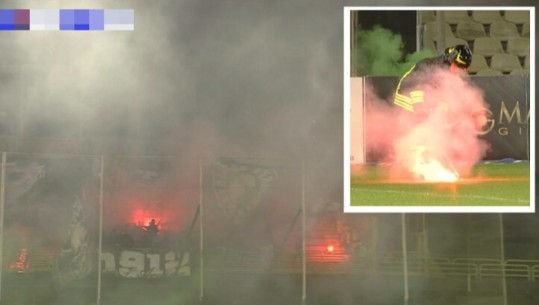 VIDEO/ Kaos në Itali, tifozët shkojnë 30 minuta me vonesë dhe i vendosin 'zjarrin' stadiumit