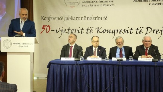 50 vite nga Kongresi i standardit të gjuhës shqipe, konferencë në Tiranë! Rama: Unifikimi ishte proces mahnitës, gjuha e njësuar sot e rrezikuar 