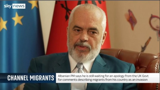 'Shqiptarët kriminelë', Rama për Sky News: Jam në pritje, qeveria britanike të kërkojë falje për deklaratat e ministres (VIDEO)