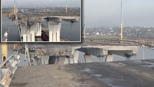 VIDEO/ Gjatë tërheqjes nga Kherson, rusët hodhën në erë urën Antonivka 