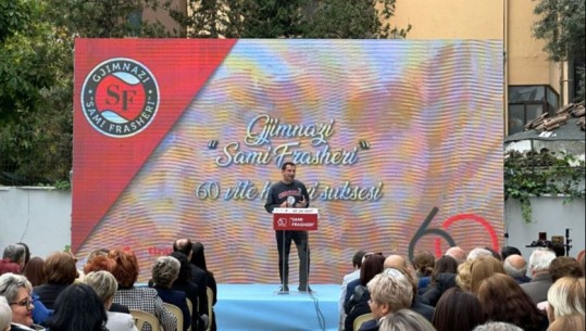 Veliaj në festimet për 60 vjetorin e shkollës: Rindërtimi i ‘Sami Frashërit’, emocioni më i madh që kam përjetuar si kryetar i Bashkisë së Tiranës 