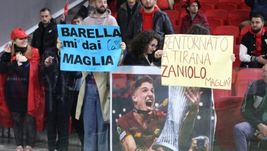 Rivalitet mes Romës dhe Interit në 'Air Albania', tifozët shqiptarë kërkojnë fanellat e lojtarëve të Italisë