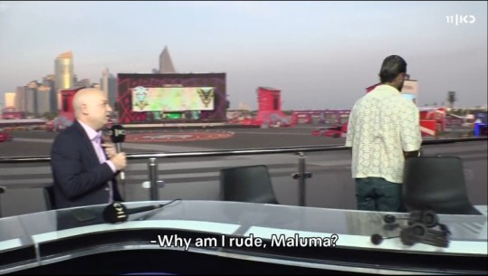 VIDEO/ Performoi në Kupën e Botës, gazetari vë Malumën me 'shpatulla pas muri'! Këngëtari braktis intervisën