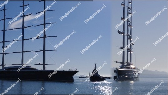 Superjahti më i madh me vela në botë, 'Black Pearl' ankorohet në Portin e Durrësit (FOTO)
