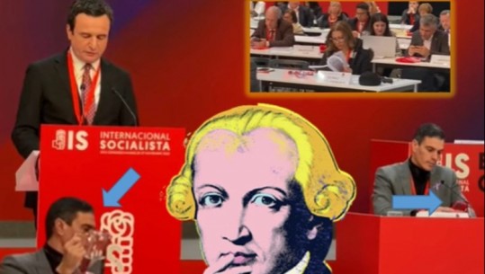 Internacionalja Socialiste/ Fjalimi i Kurtit për Kantin i mërziti pjesëmarrësit, kryeministri spanjoll e të tjerë i rrokën telefonat (VIDEO)
