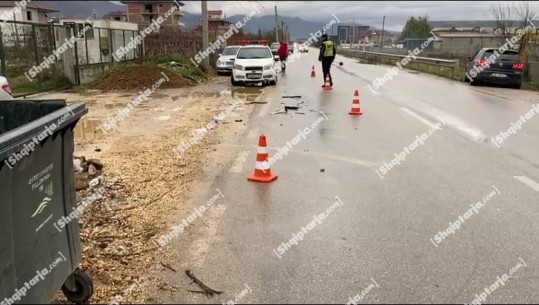 Aksident rrugor në aksin Korçë-Pogradec, 2 mjete të përfshira! Vetëm dëme materiale (VIDEO)