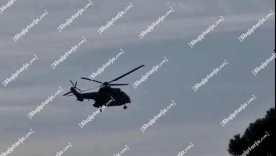 VIDEO/ Patrullim me helikopter në vendin ku bëhet pritja e liderëve të Bashkimit Europian dhe Ballkanit Perëndimor