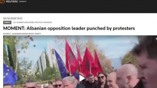 Mediat e huaja shkruajnë për incidentin e Berishës: Goditet me grusht lideri i opozitës në protestën kundër Ramës