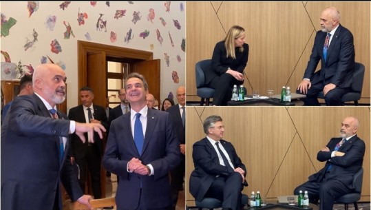 Rama takime bilaterale me kryeministren e Italisë dhe kryeministrin grek Mitsotakis