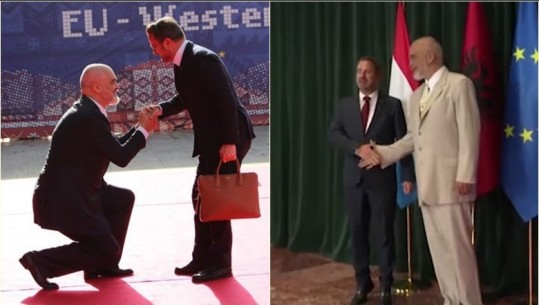 Zbulohet arsyeja e vërtetë, ja përse Rama iu ul në gjunjë kryeministrit të Luksemburgut (VIDEO)