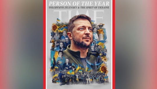 Zelensky shpallet ‘Njeriu i Vitit’ nga revista prestigjoze Time