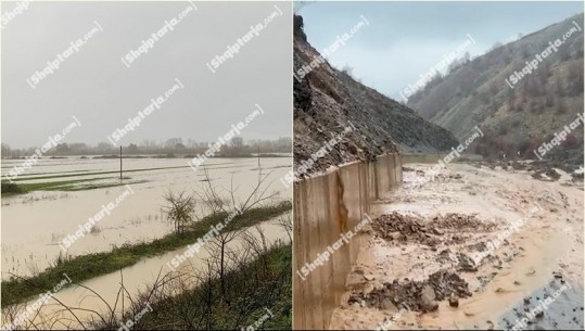 Moti i keq, Vjosa dhe Erzeni dalin nga shtrati! 17 banesa me prezencë uji! Përmbytje në disa fshatra në Lezhë dhe Shkodër, 650 ha tokë bujqësore nën ujë (VIDEO)