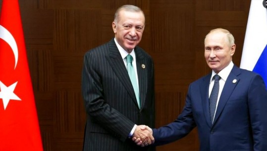 Media turke, Erdogan foli me Putinin: Shpresoj që kriza në Ukrainë do të zgjidhet së shpejti