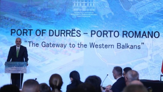 Prezantohet Projekti i Portit Tregtar të Durrësit në Porto Romano, Qeveria: Faza e parë kushton 390 mln euro, 46% investim i shtetit, pjesa tjetër me PPP 