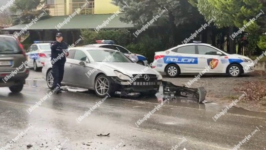 VIDEO/ Aksident në Lezhë, drejtuesi humb kontrollin e mjetit, përplas një person dhe 3 makina të parkuara
