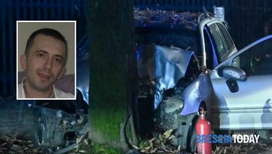 Aksident tragjik në Itali, vdes 40-vjeçari shqiptar! Po kthehej në shtëpi, humbi kontrollin e makinës dhe u përplas me pemën