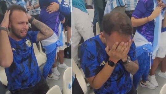 VIDEO/ Tifozi i Argjentinës nuk i mban lotët pas suksesit në Botëror