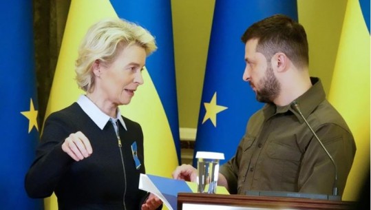 Zelensky bisedë telefonike me Von der Leyen: Në 3 shkurt mbahet samiti i përbashkët Ukrainë-BE