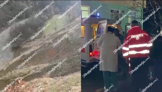 Aksident në Bulqizë, makina del nga rruga e përfundon në greminë, 2 të plagosur rëndë (VIDEO)