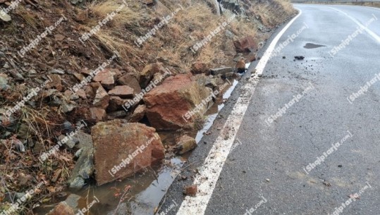 Dibër/ Rrezik nga rrëshqitja e gurëve në rrugën nacionale Bulqizë-Klos