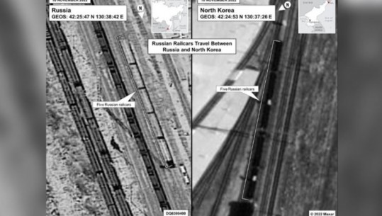 SHBA: Koreja e Veriut po furnizon me raketa Rusinë, foto në trenat rusë