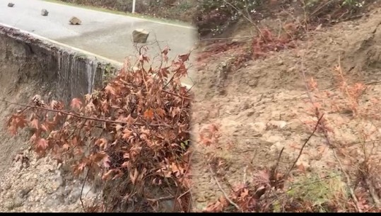 VIDEO/ Moti i keq në Vlorë, pëson rrëshqitje rruga për në fshatrat Plocë dhe Sevaster! Banorët të shqetësuar, kërkojnë ndërhyrje