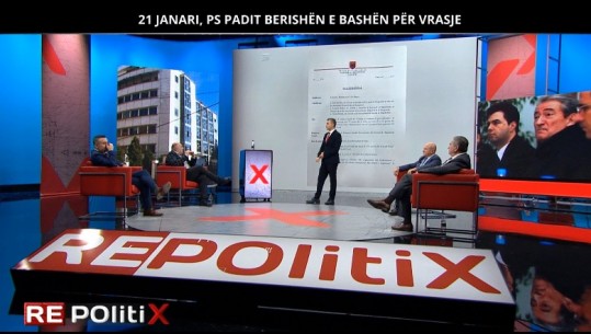 21 janari/ Debate në 'Repolitix', Haklaj: Shashka e PS ndaj Bashës! Çaça: Socialistët kanë 12 vjet me lot krokodili! Beqiri: Lërë politikën dhe fol si jurist! Meçe: Skenar i Berishës