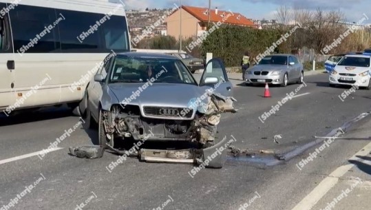 Aksident në rrugën Lezhë-Shkodër, ‘Audi’ përplaset me kamionçinën! Plagosen dy persona, dërgohen në spital