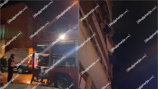 Tiranë, zjarr në një pallat në rrugën 'Asim Vokshi', evakuohen banorët  (VIDEO)