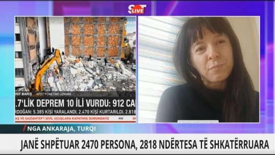 VIDEO/ Ishte duke folur në intervistë për Report Tv, shqiptarja në Turqi ndjen lëkundje tërmeti: S'kemi besim te këto ndërtesa të vjetra