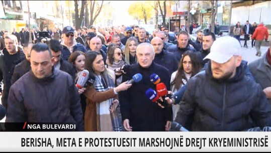 Ilir Meta del nga selia, i bashkohet protestuesve: Fillimi është pa kthim
