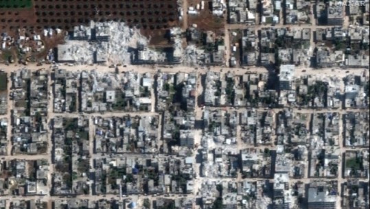 Imazhet satelitore, si është shkatërruar totalisht nga tërmeti qyteti Jidayris në Siri