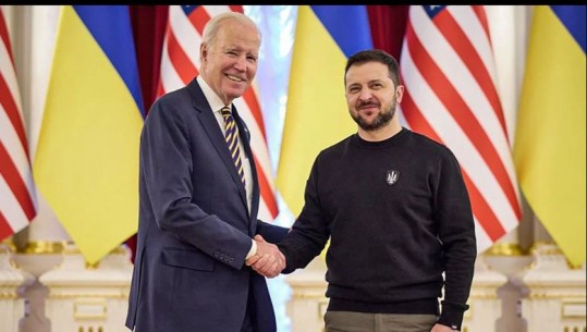 Biden vizitë të papritur në Ukrainë, takohet me Zelenskyn në Kiev
