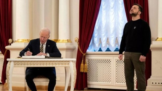 Konferencë e përbashkët në Kiev/ Zelensky-Bidenit: U bëftë 2023-i, viti i fitores