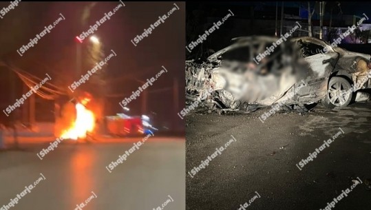 VIDEO/ Aksidenti tragjik në Berat ku vdiq 28-vjeçari makina u shkrumbua totalisht! Momenti kur i riu përplaset me shtyllën