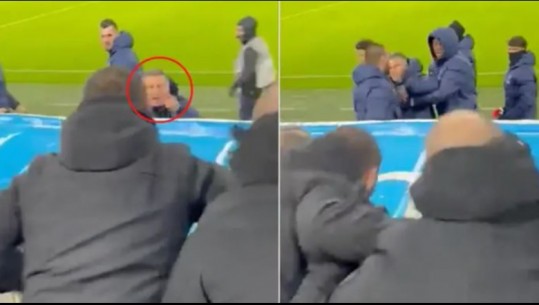 Trajnerin e PSG-së e tradhtojnë nervat, i gatshëm të përplaset fizikisht me tifozin pas ndeshjes (VIDEO)