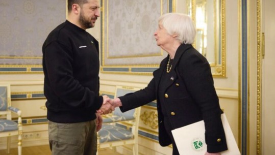 Sekretarja Amerikane e Thesarit Janet Yellen vizitë në Kiev, riafirmon mbështetjen e SHB-së